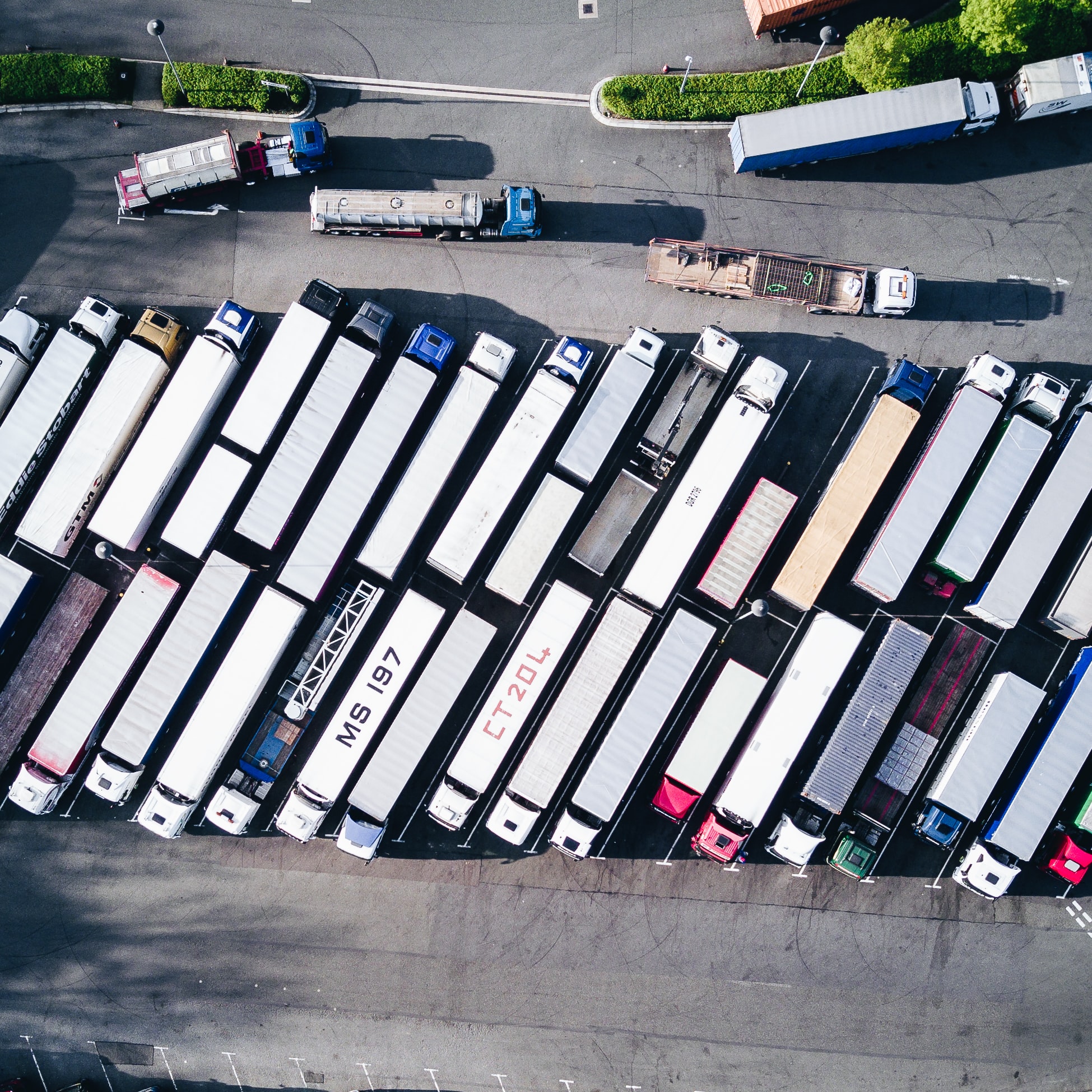 géolocalisation de la flotte de camions